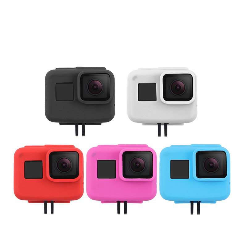 Voor Gopro Hero 5 6 7 Zwart Accessoires Beschermende Frame Case Standaard Behuizing Zachte Rubberen Siliconen Shell Protector