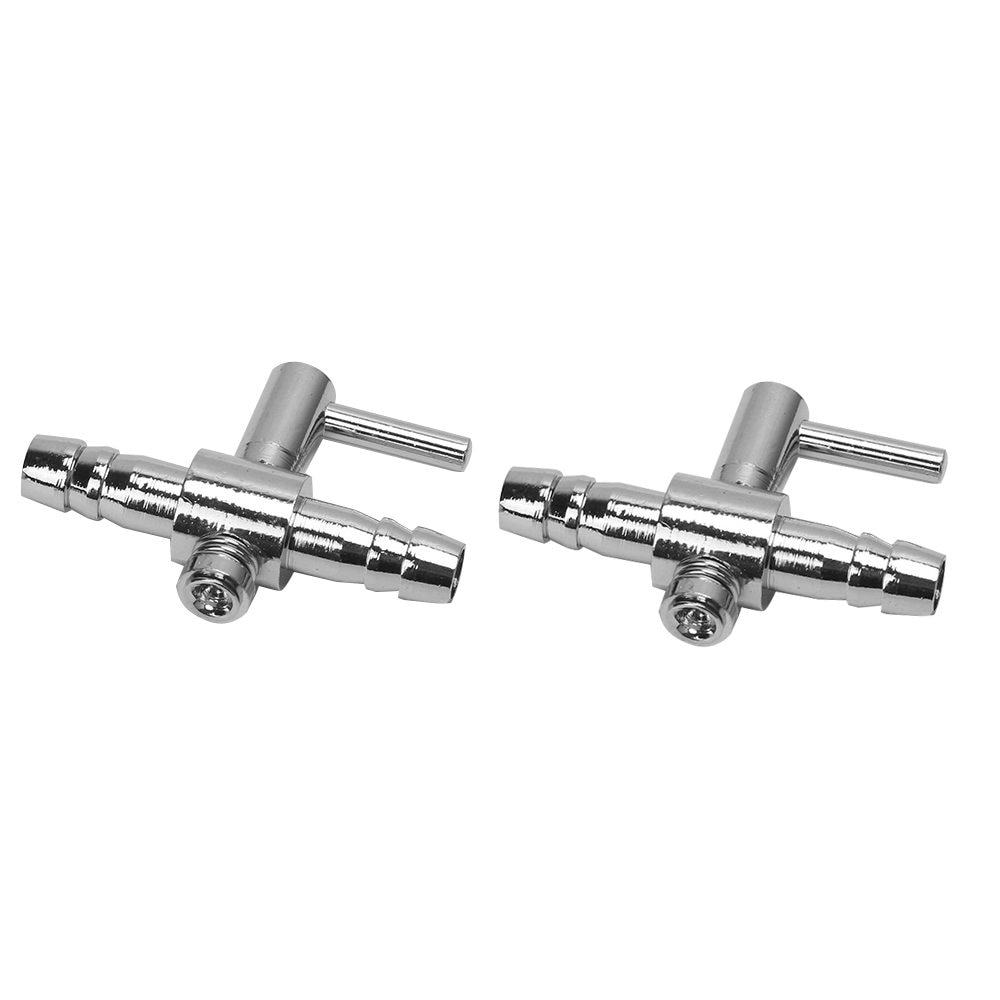 2pcs Metal Thread Aquarium Fish Air Flow Distributor Lever Control Valve Aquarium Accessories