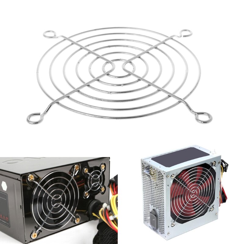 Fan Protection Net Grille 9cm Dia Iron Mesh Safety Grid For Computer Case Fans
