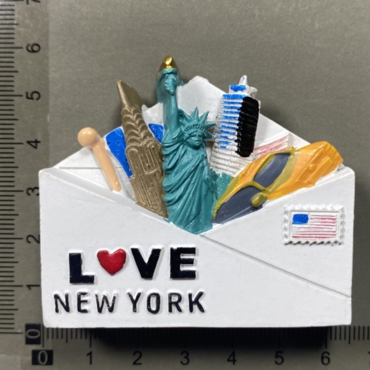 North America USA York Florida Las Vegas San Francisco Chicago Fridge Magnets Tourism Souvenir Refrigerator Magnetic: MULTI
