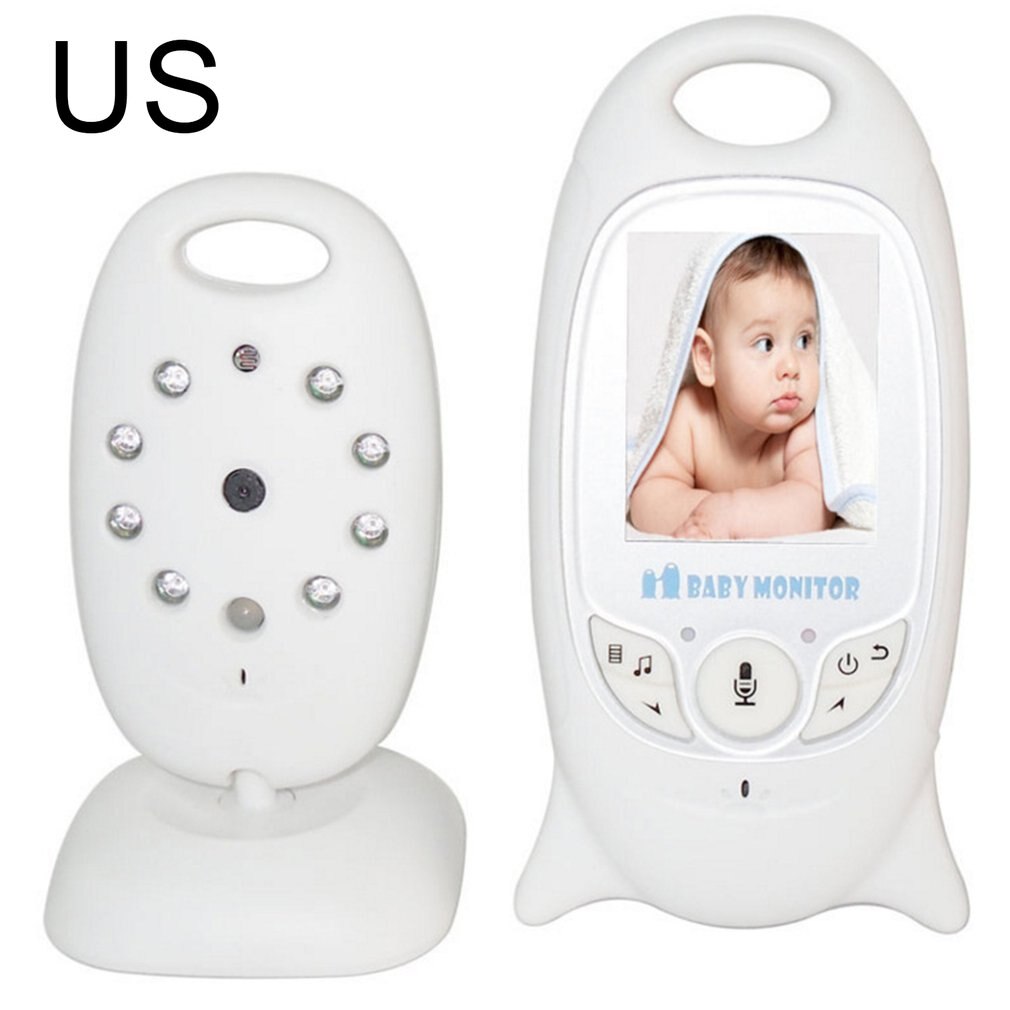 VB601 2.4g Baby Monitor Baby Monitor Built-in Lullaby Temperature Monitoring Night Vision Baby Caregiver: US Plug