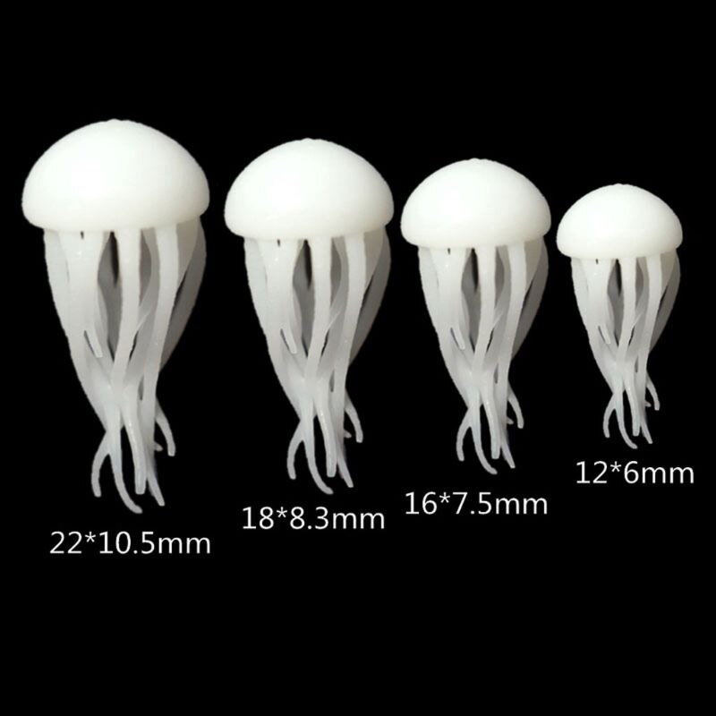 1set Mini Jellyfish Modeling Epoxy Resin Mold Ocean Theme Fillers DIY Filling Materials: Jellyfish D