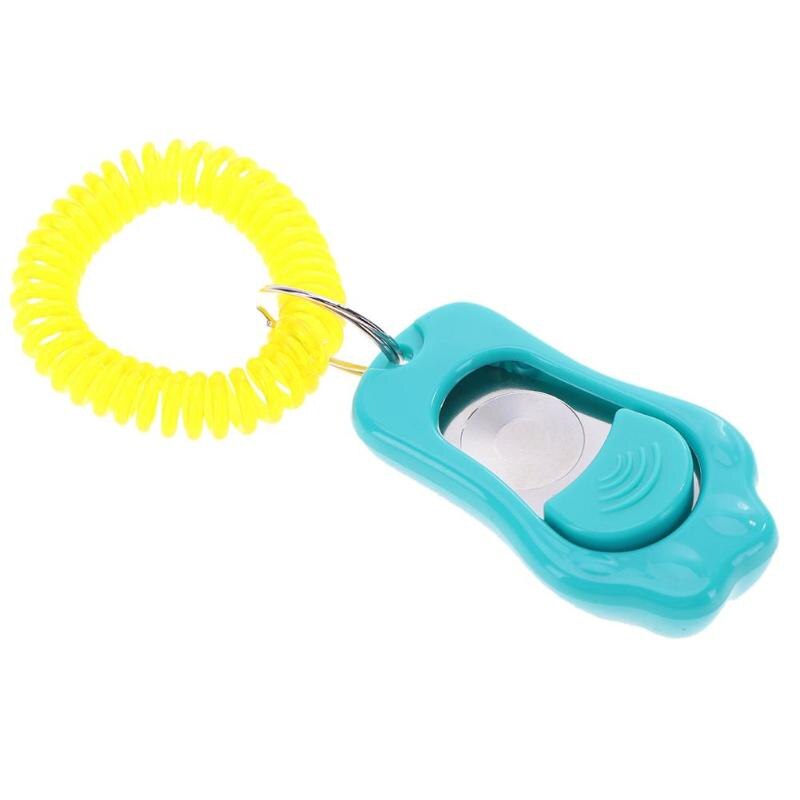 Fernbedienung Tragbare Ebene Hund Geschmack Clicker Klang Haustier Trainer Handgelenk Band Zubehör Leichtigkeit Portabilität Bequem Träger: Himmel Blau
