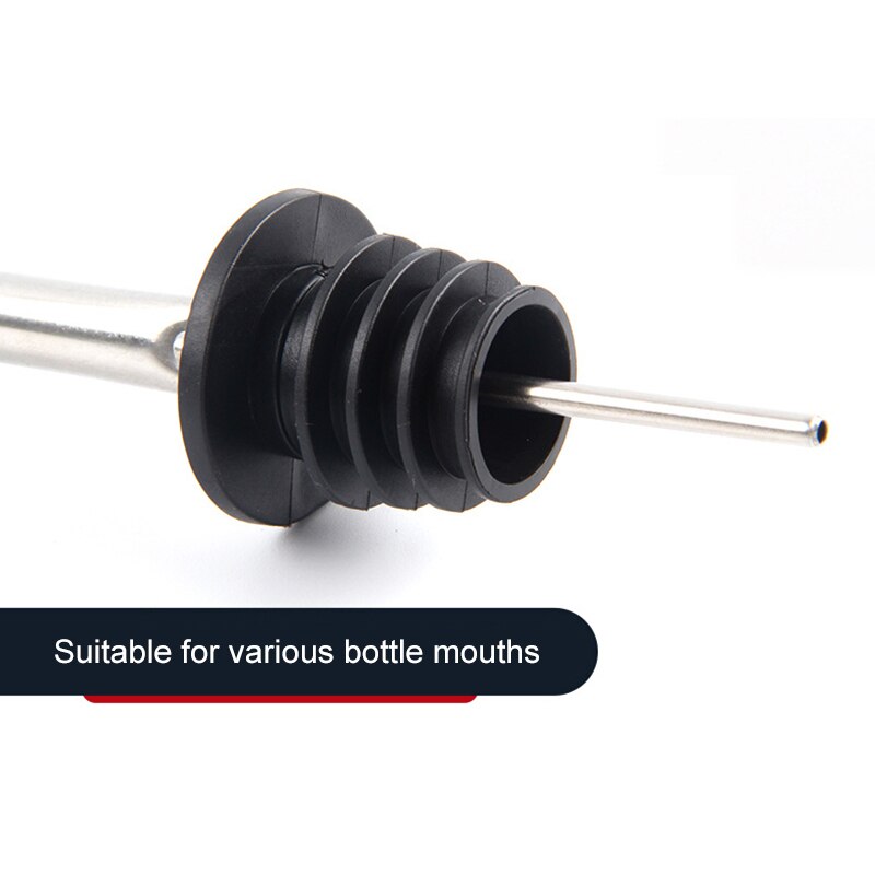12pcs Stainless Steel Drinks Wine Cocktail Pourer Dispenser Bottle Caps Free Flow Spout Stopper Kitchen Bar Tools FP8