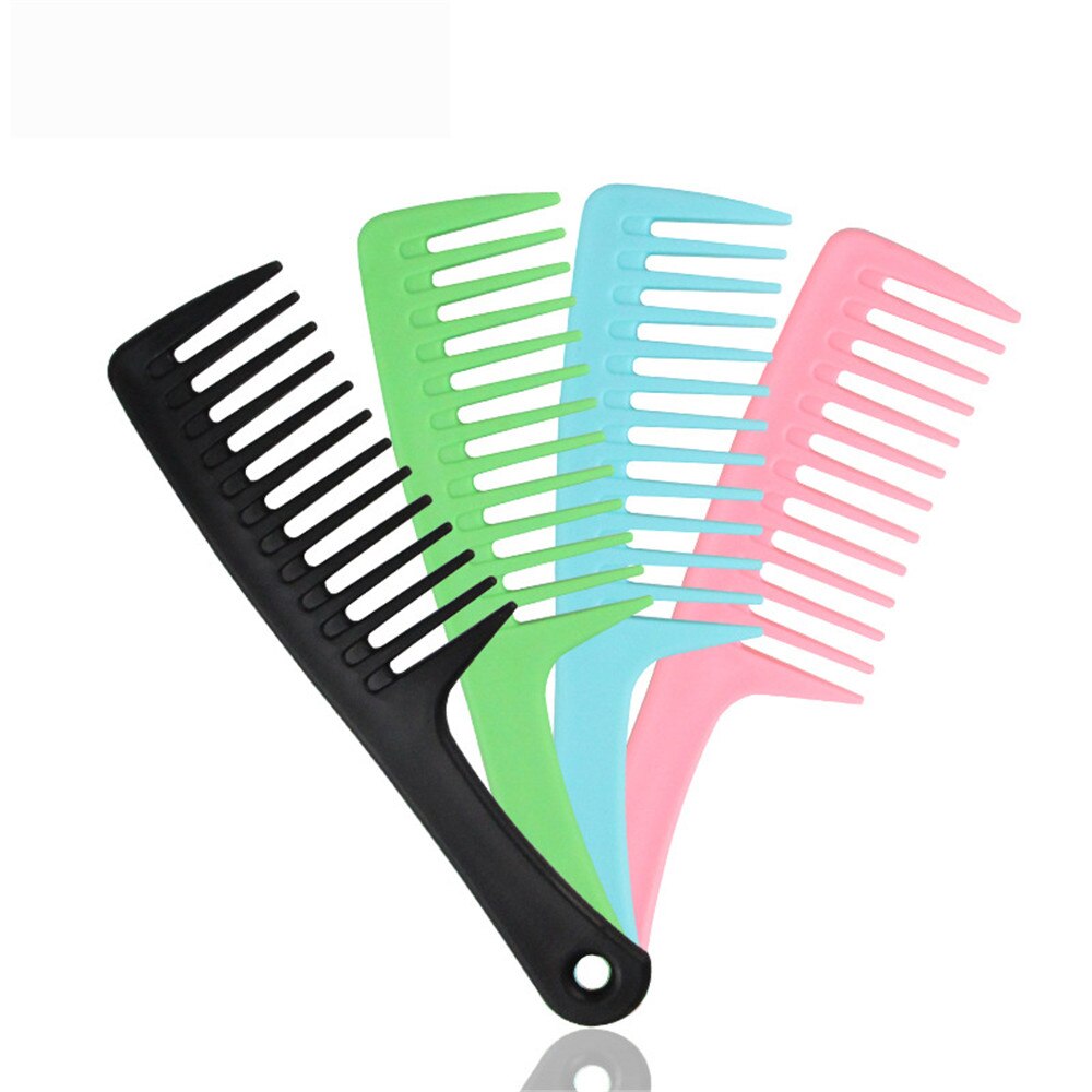 1 PC. Wide Tooth Anti-Static Hairdressing Comb Heat Resistant Woman Wet Detangle Curly Hair Brushes Pro Salon Styling Tools