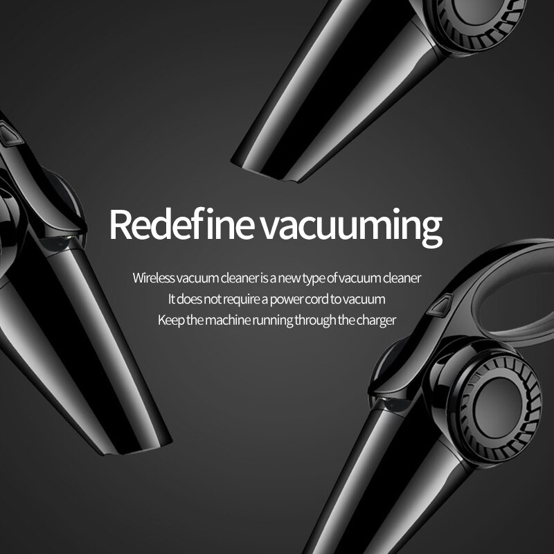 Wireless/Wired Dual-Purpose Wet Dry Handheld Lamp With built-in battery High Power Car Vacuum Cleaner For Cars Homes Seats