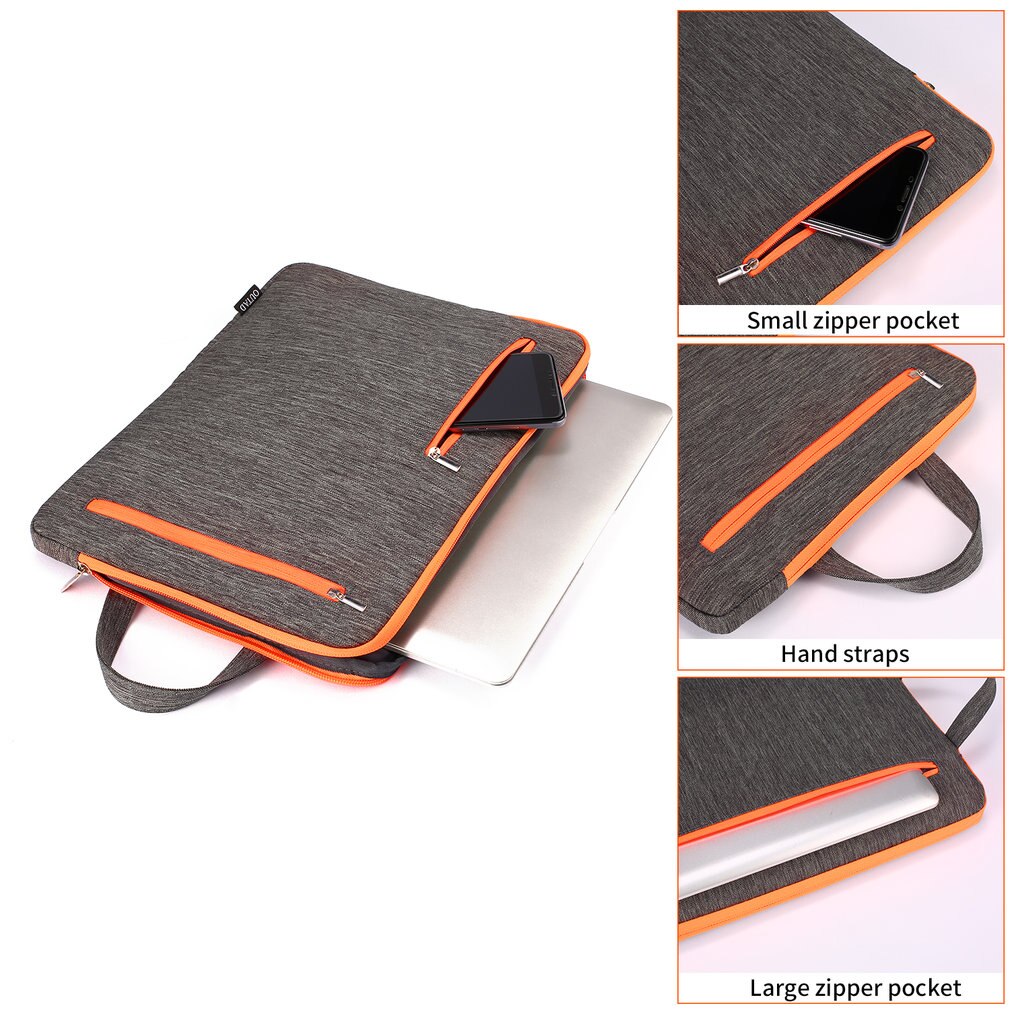 1 Inch Waterproof Laptop Case Bag Organizer with Handle for Laptop / Notebook / for MacBook Protection Briefcase