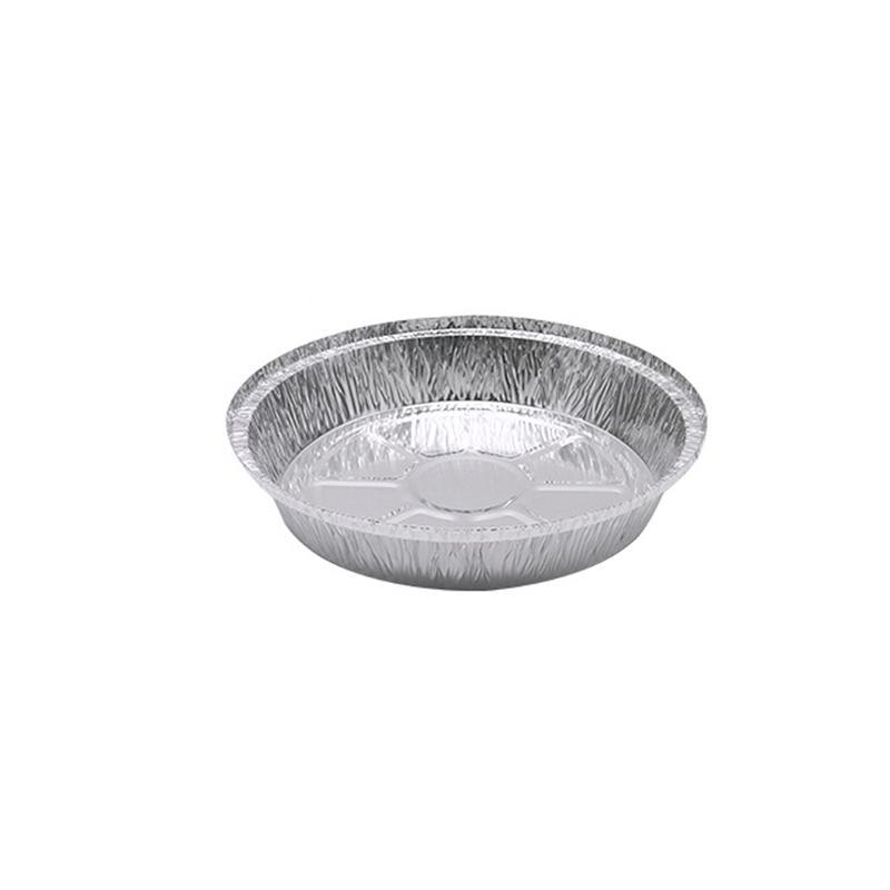 12/50 Stuks 1400 Ml Wegwerp Bbq Lade Pie Pannen Voor Zelfgemaakte Taarten Taarten Tin Folie Bowls 9 Inch Aluminiumfolie ronde (Zonder Deksel)