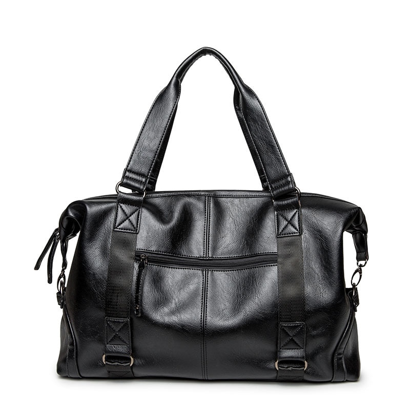 Top pu leren heren #39 multifunctionele fitness training reis schoudertas verborgen rits sporttassen voor mannen