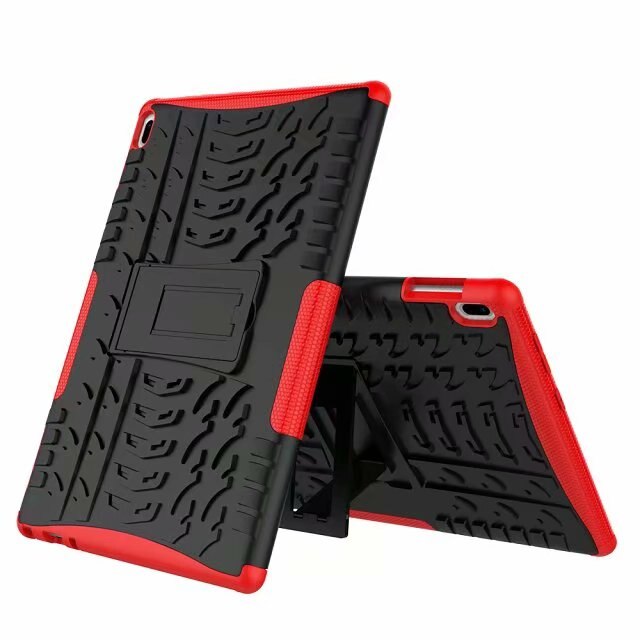 silicone Dura del PC Della Cassa Antiurto per Lenovo scheda4 scheda 4 10 X304L X304F X304N Funda Copertura tavoletta Hyun Del Basamento di conchiglia + penna: Rosso