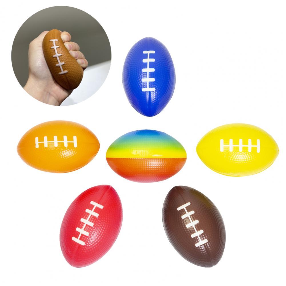 12Pcs Mini Football Stress Ball Anxiety Relief High Elasticity Party Favor Hand Grip Football Training Stress Ball for Home