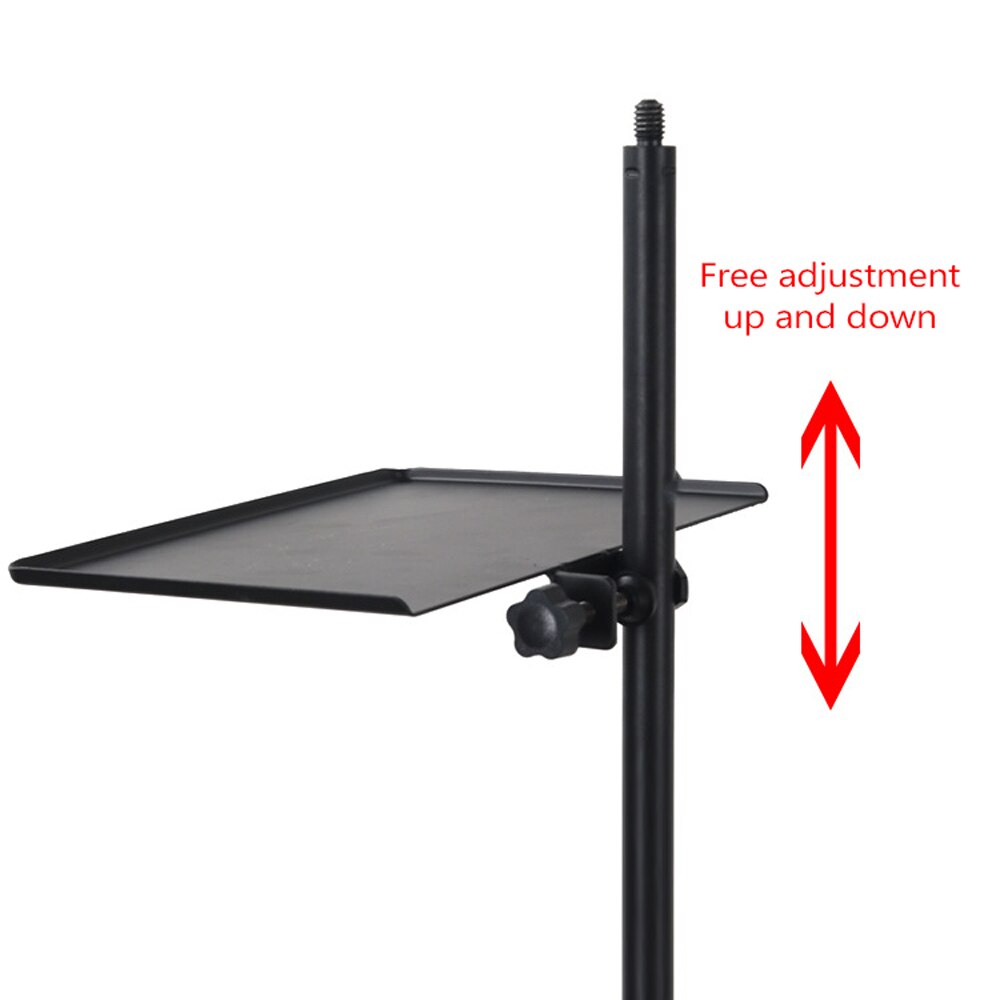 200 * 140MM Sound Card Tray Live Broadcast Microphone Rack Stand Tray Tripod Phone Holder for Outdoor Photography