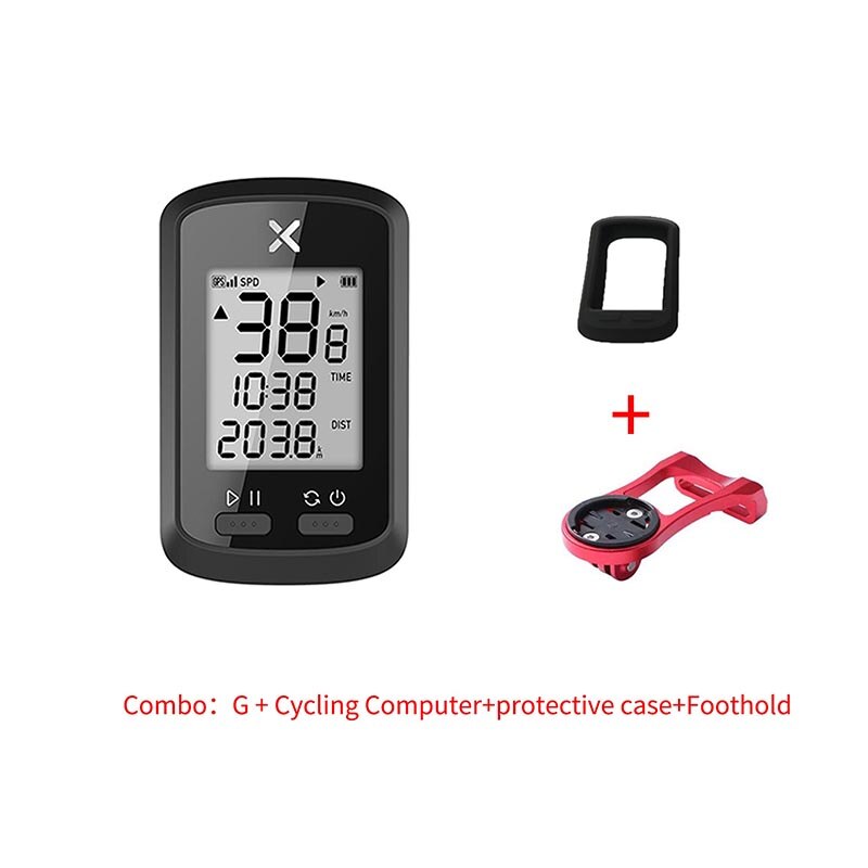 XOSS G+ Bike Computer wireless Bluetooth ANT+ GPS Cycling Computer For speed measurement navigation and data sharing LCD display: Combination 8