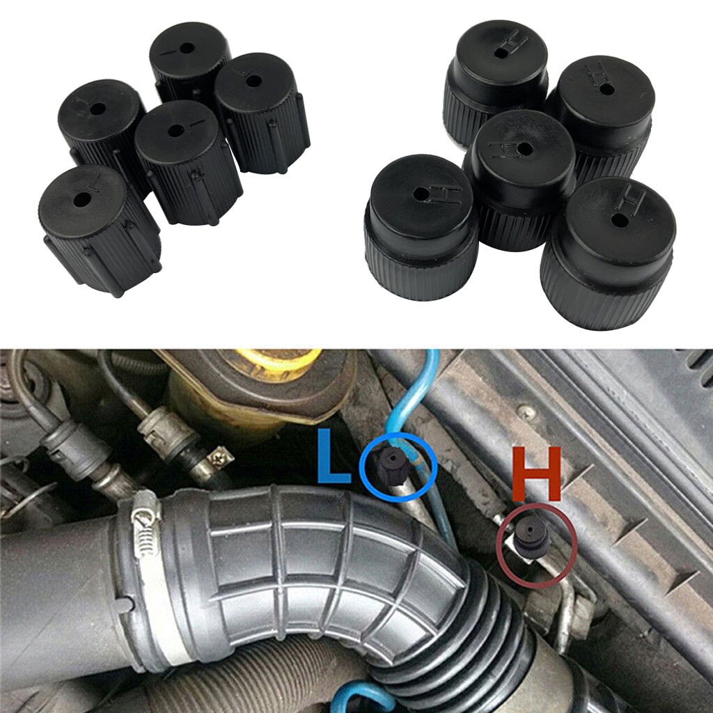 10 Stks/set R134a 13Mm &amp; 16Mm Airco-service Ac Systeem Poort Opladen Caps Auto Opladen Poort Ac systeem Caps Accessoires