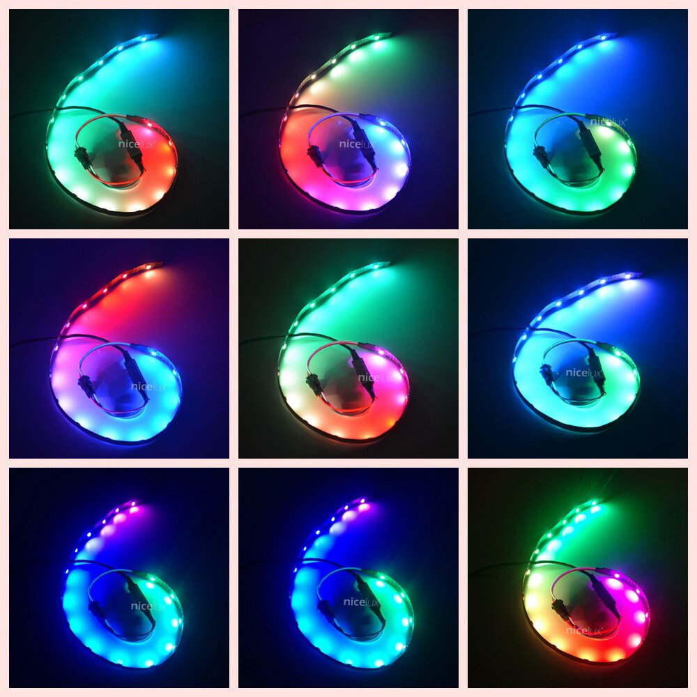 5v usb  ws2812b digital led pixel strip controller rgb  sk6812 ws2812 ws2811 mini 3 pin usb lysdæmper modul jst stik kabel