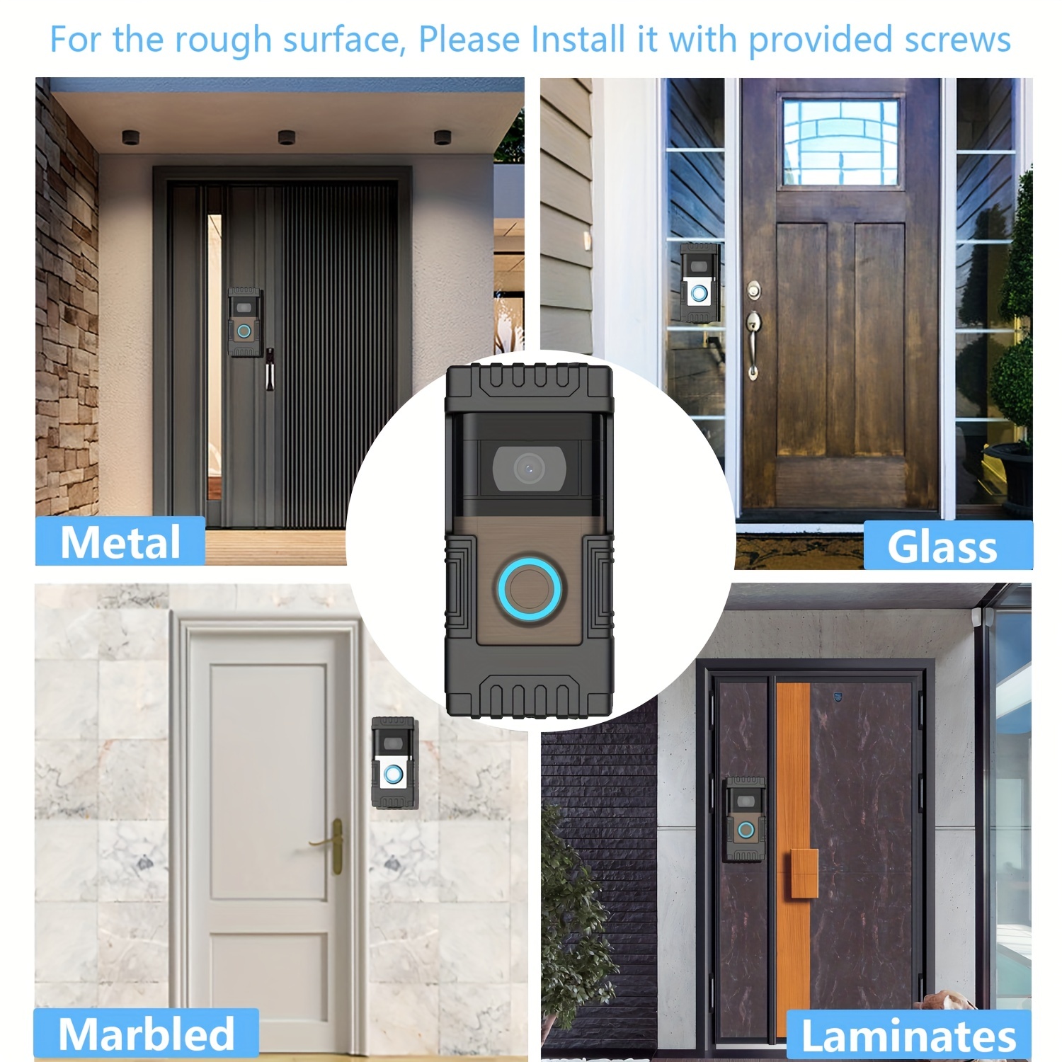 Suitable For Ring Video Doorbell visual doorbell bracket angle adjustable doorbell protective case anti-theft bracket