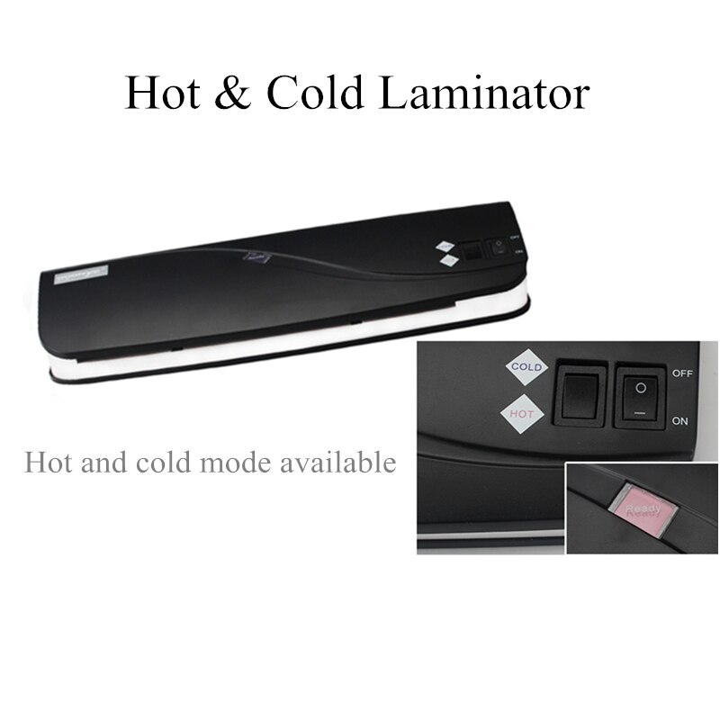 A4 9 tommer kontor & kold foto laminator rulle laminator termisk lamineringsmaskine til  a4 dokument foto hurtig lamineringshastighed