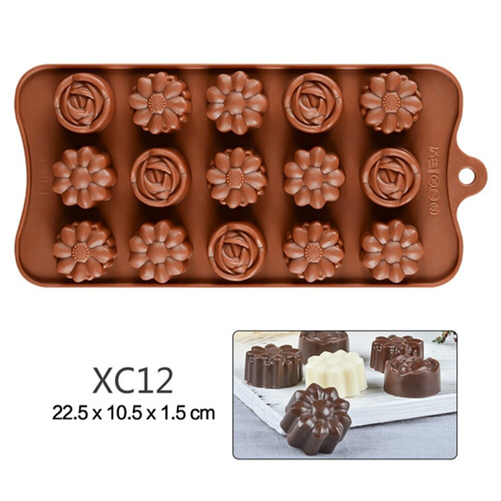 Halloween Chocolade Mould Silicone Fondant Mallen Mooie Chocolade Chocolade Maken Mallen Herbruikbare Non Stick Candy Mallen Tool: Chocolade
