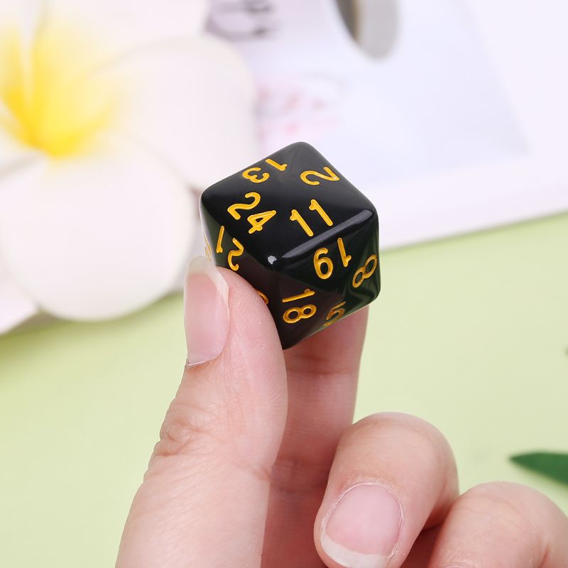 6 6 Pcs/Set Game Dice 6 Sided D6 24 Points Table Games Desktop Polyhedral For Dungeon D&D Dragon Games Party Funny Play