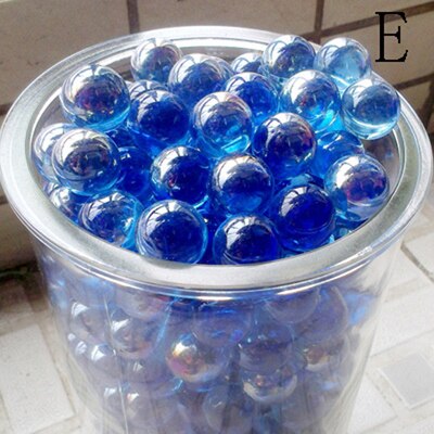 150 PCS of 16 mm glass bead game pinball machine cattle console small marbles pat music parent-child machine of beads: E