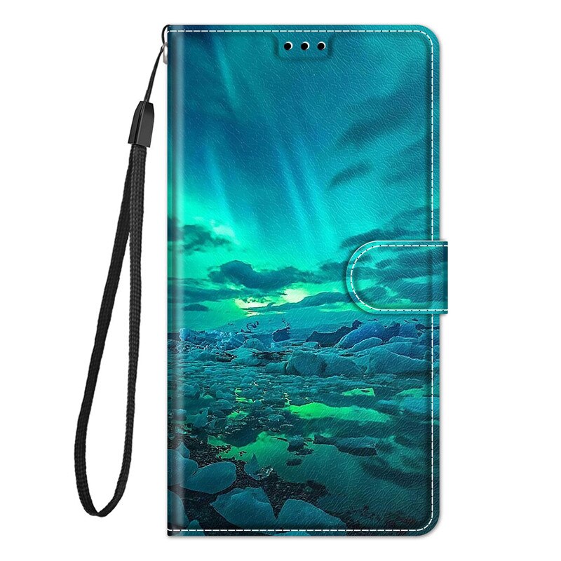 Dla Redmi 9A malowane skórzane etui z klapką do telefonu Xiaomi Redmi 9A M2006C3LG M2006C3LI etui z miejscem na karty stojak okładka książki: C13