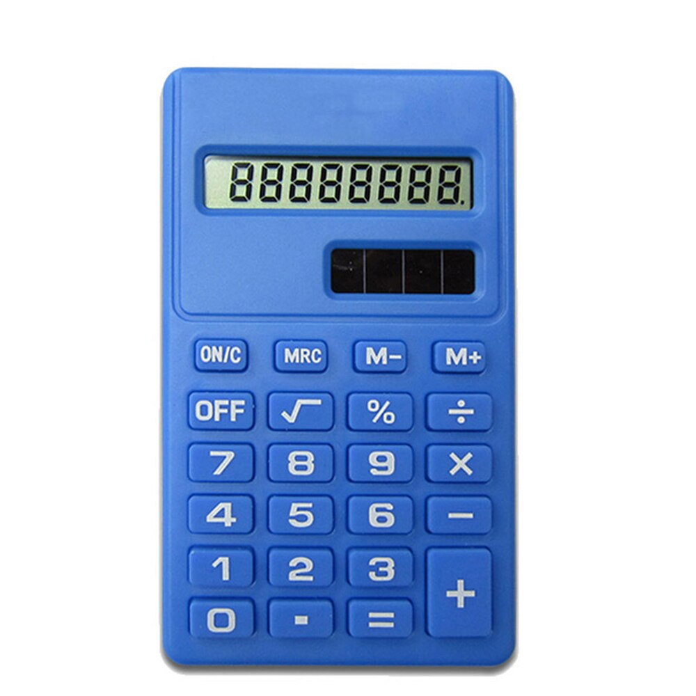 Mini Calculator 8 Digits Display Handheld Portable Pocket Size Basic Calculator for School Students Children Office Supplies: blue