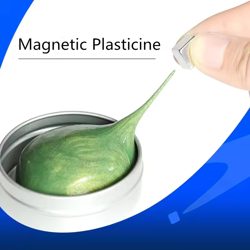 freundlicher Montessori Magnetischer Mastix betonen Hüpfendes Silikon DIY Knetmasse Plastilin Ferrofluid Kindergeschenke