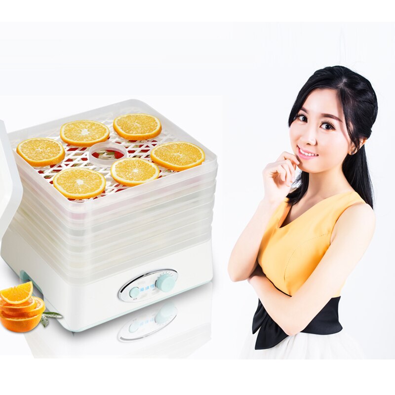 Mini deshidratador de alimentos eléctrico para el hogar, 5 bandejas, máquina de secado de carne, frutas secas, aperitivos, hierbas, frutas y verduras, secador de 220v