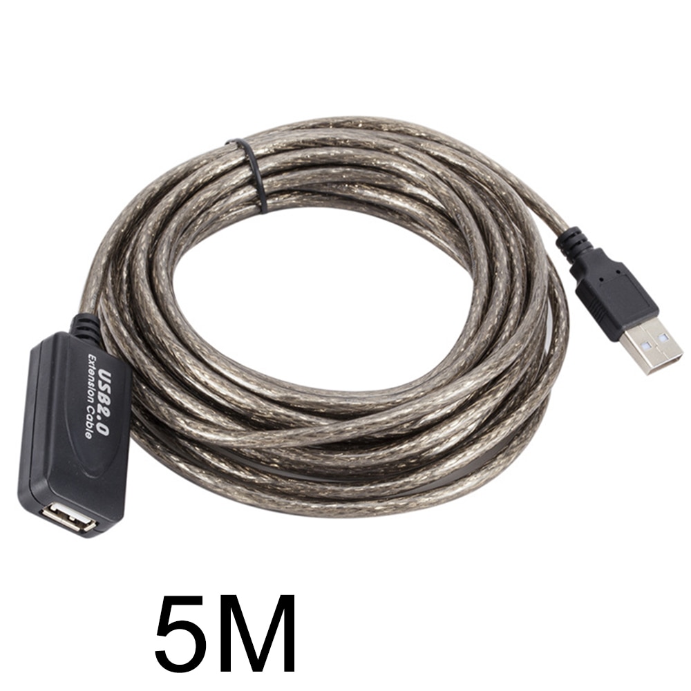 Anseip usb 2.0 forlængerkabel 20m/15m/10m/5m han til hun aktiv repeater forlænger forlængerkabel usb adapter