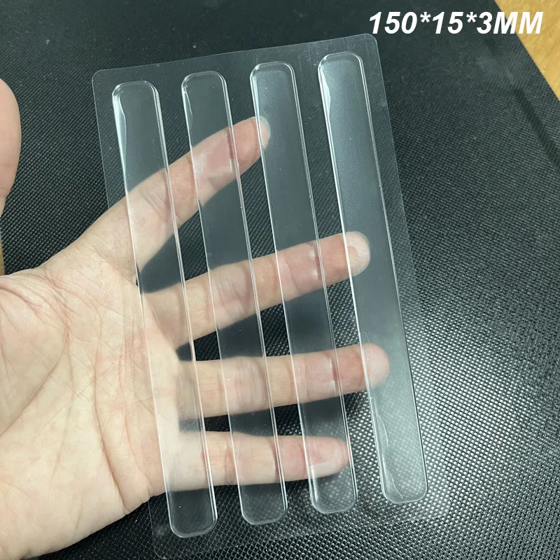 Selbstklebender Türstopper, transparente Gummi-Möbelpolster, mehrere Spezifikationen, Dämpfer, Puffer, Schrankstoßstangen, Silikonschutz: Leinen-