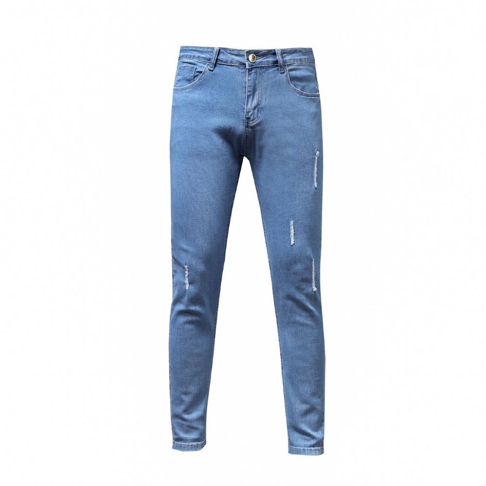 Jeans heren skinny stretch heren gekleurde jeans heren slim fit jeans homme casual broeken pantalon jeans heren denim blauw