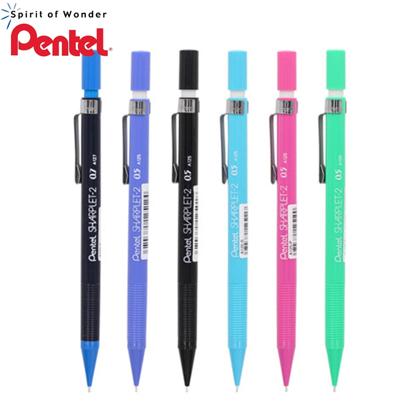 Pentel Sharplet-2 A125-P Vulpotlood Menurut Pensil Bergerak 0.5 Mm Japan Zwart/Blauw/Groen/Licht Blauw/roze Kleur