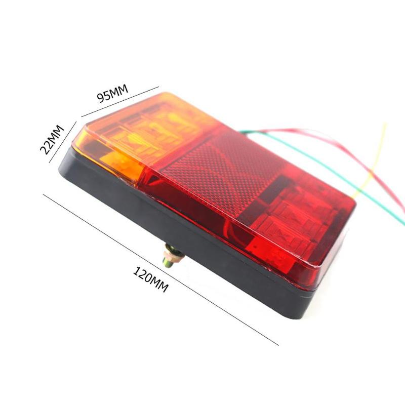 1 pari  dc 12v auton kuorma-auto 8 led takatakavalon varoitusvalot takavalot vedenpitävät takavalon osat perävaunuihin