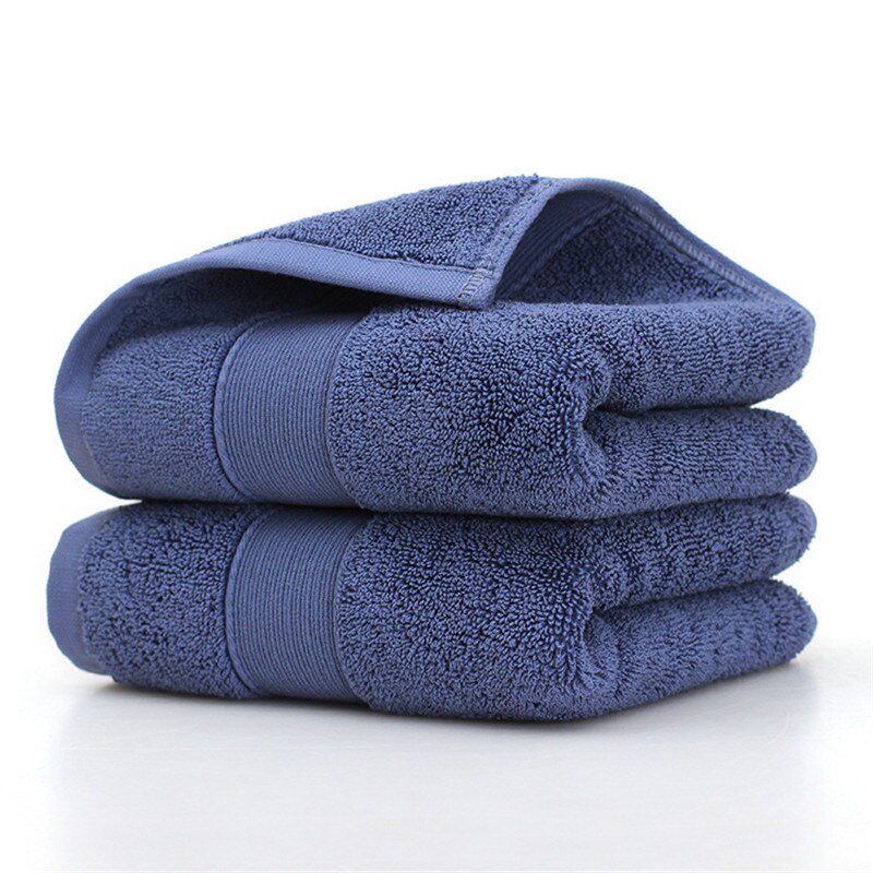 Toallas de algodón egipcio para el baño, toalla deportiva de Color sólido para el hogar, Hotel de 5 estrellas, , 36x76cm, para parejas, Uds.: Azul