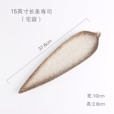 Japanse stijl en wind creatieve keramische plaat 14 inches Sashimi sushi bestek Snack lade Japanse keuken plaat: 5