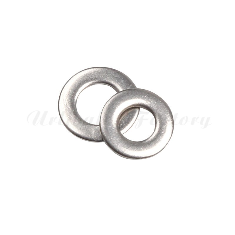 500 unids/set DIN125 M1.6/M2/M2.5/M3/M4/M5 304 arandela plana de acero inoxidable juego de surtido de juntas de arandela plana