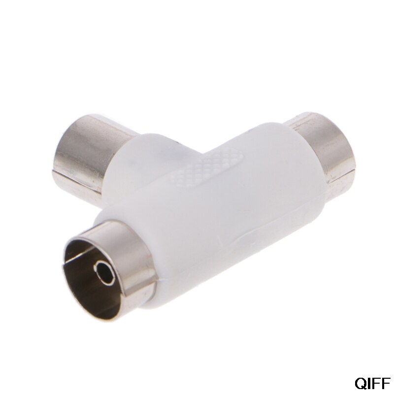 2- vejs tv t splitter antenne koaksialkabel han  to 2x kvindelige stik adapter aug . 8