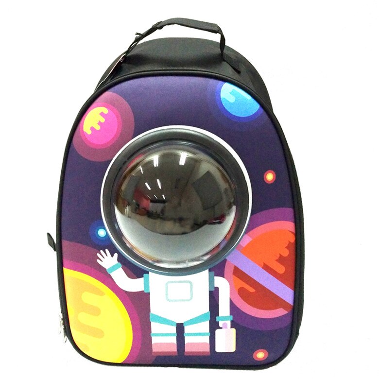 Sac à dos bleu fusée chats transport | Jouet chiots chiens animaux, luxe espace décontracté animaux, petits voyages en plein air pour Chihuahua caniche: Purple