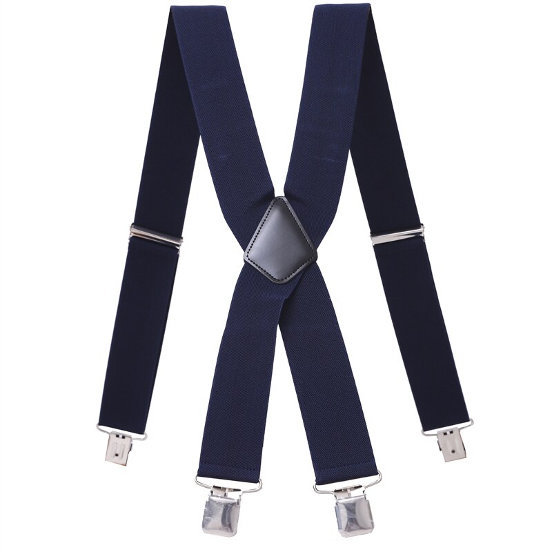 Bretelles longues de 120cm pour hommes, grandes tailles, dos X, pinces solides, largeur de 5cm: 10