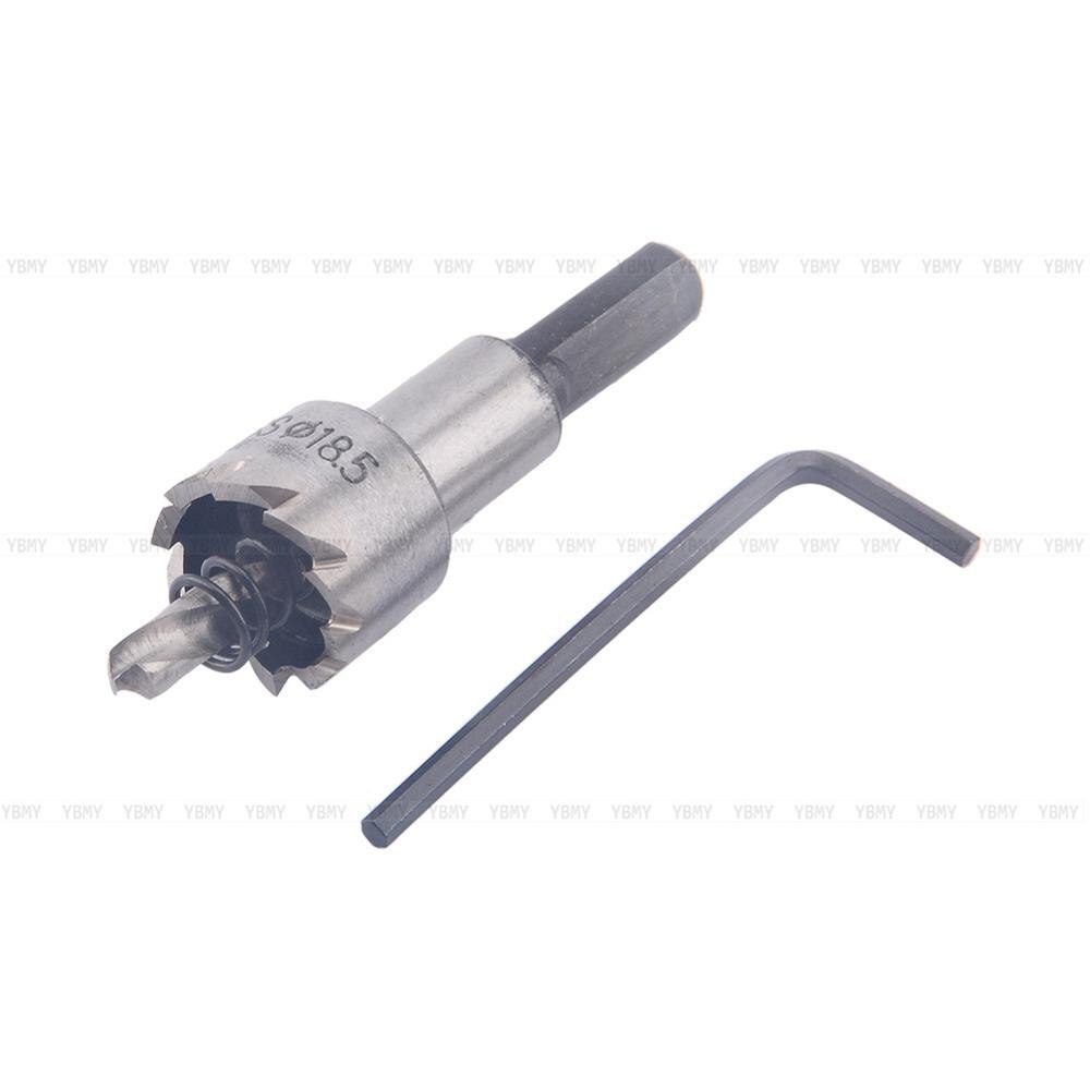 Taladro cortador de sierra con agujero de Metal de 16mm-32mm, Broca de Carburo de aleación para placa de acero inoxidable, Kit de sierras perforadoras de Metal de alta resistencia