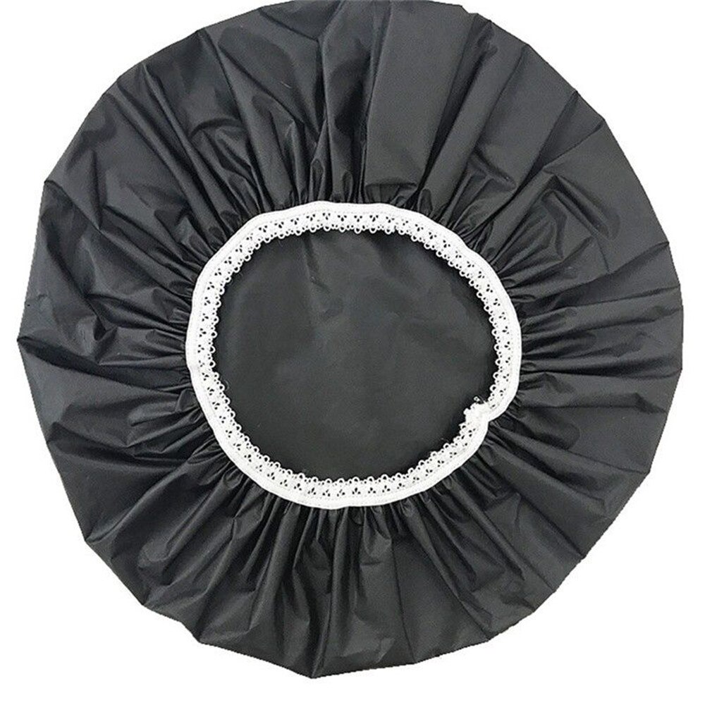 Gorros de baño impermeables para el hogar, elásticos, para Hotel, varios colores: Black