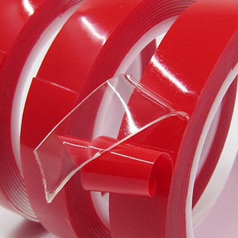 Cinta adhesiva de doble cara de silicona transparente de 3 metros para coche, adhesivo de alta resistencia sin rastros para artículos vivos