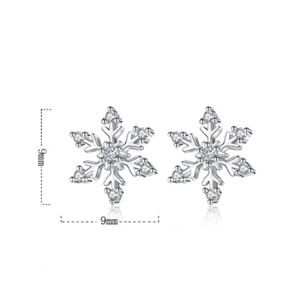 Nehzy Dames Mode Zilveren Oorbellen Sneeuwvlok Retro Bloemen Leuke Mode-sieraden