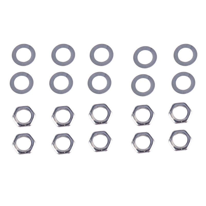 10 pièces 5K ohm 6mm arbre moleté fendu potentiomètre rotatif linéaire unique
