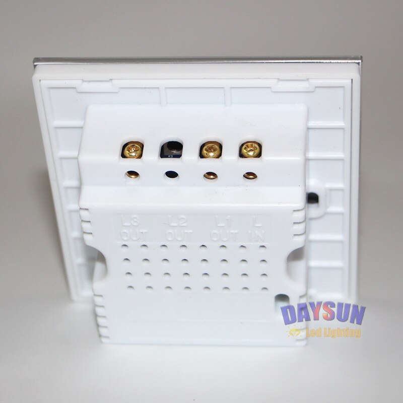 Touch Light Switch 2gang 2way AC110V-265V Smart Touching Switch Home Light Switch Luxury White/Black Crystal Glass Panel