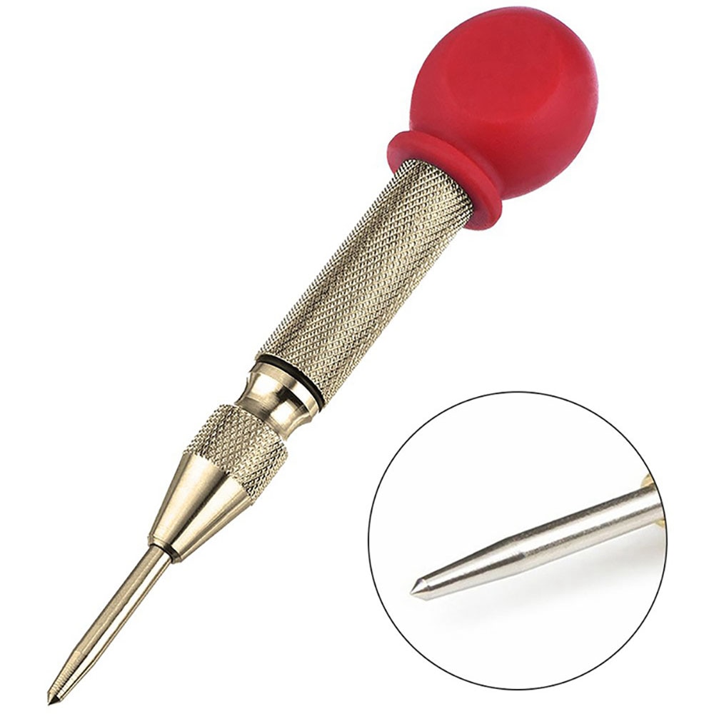 Diy Ijzeren Plaat Ponsen Locator Hoge Snelheid Staal Hoge Hardheid Automatische Center Punch Met Grip Cap Auto Glas Breakers