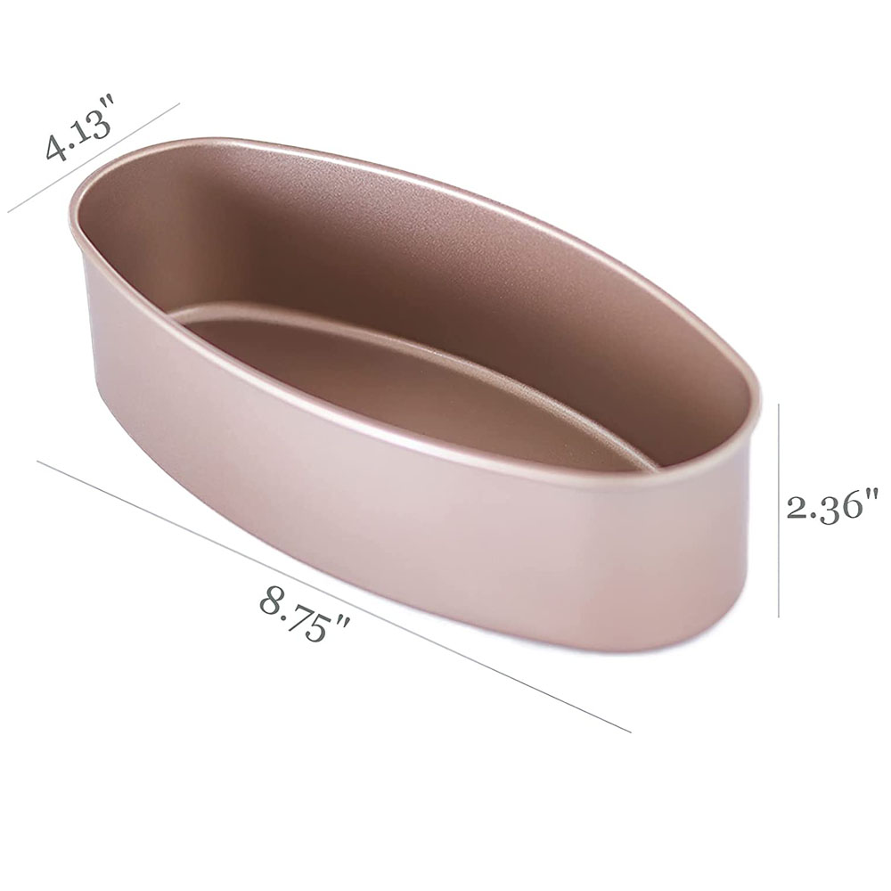 23 Cm Ovale Anti-aanbak Pannen Koolstofstaal Cakevorm Cheesecake Brood Brood Pan Bakvorm Pie Tin Lade Bakvormen Tool accessoires
