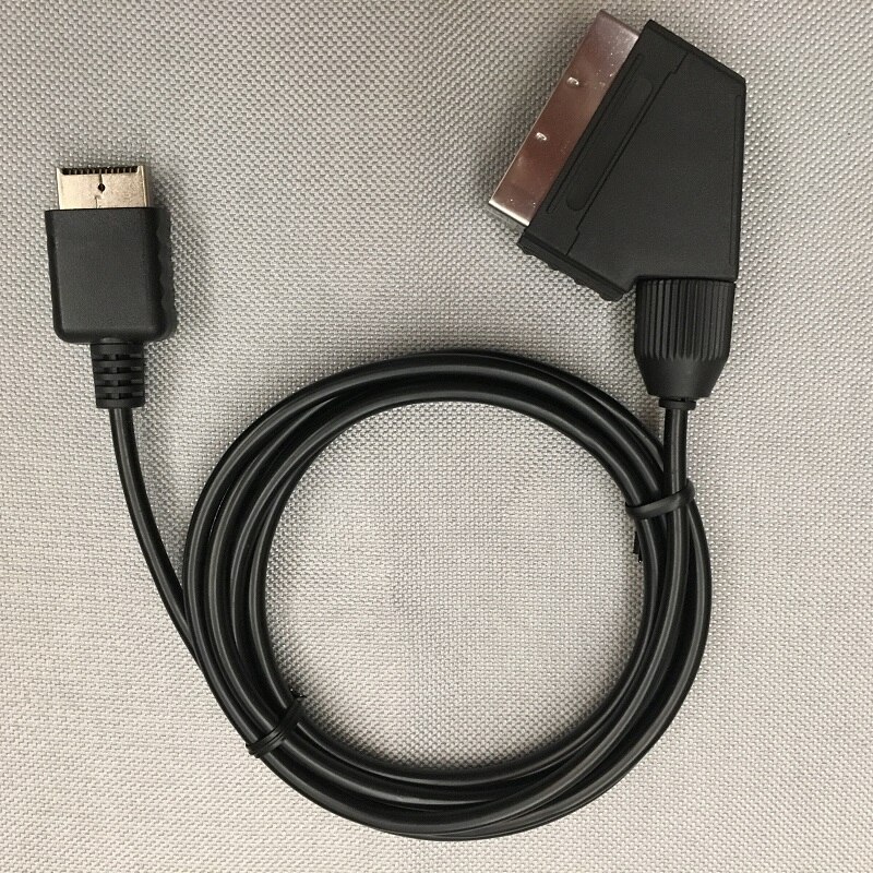 FZQWEG Für Sony Playstation PS1 RGB SCART Kabel TV AV Blei Ersatz Anschluss Kabel Für PAL/NTSC Konsolen