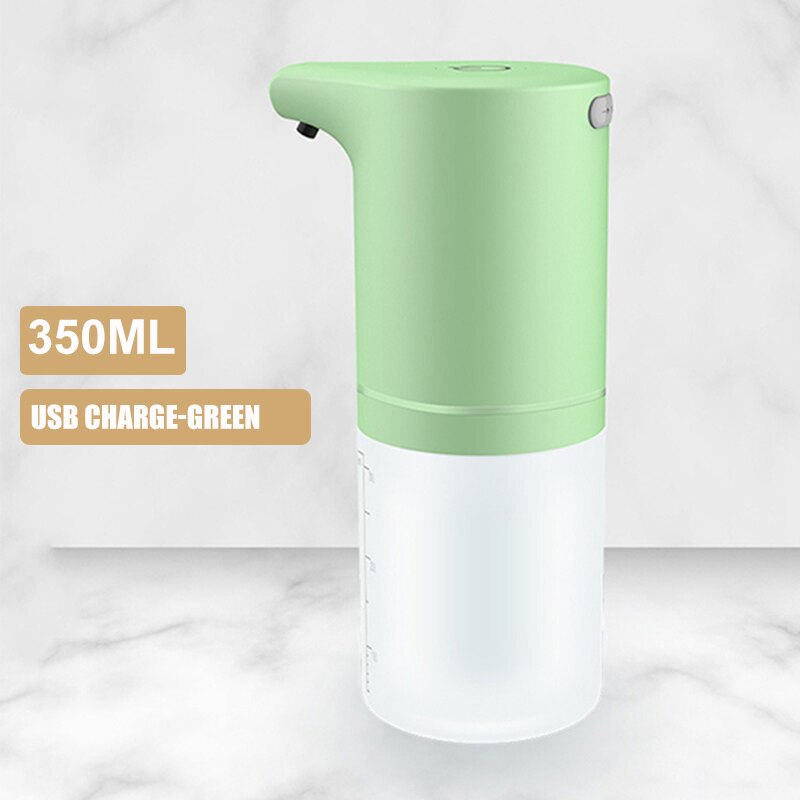 Intelligente Automatische Zeep Schuim Dispenser Hand Wasmachine Voor Keuken Badkamer Slimme Vloeibare Dispenser 350Ml: Soap-green