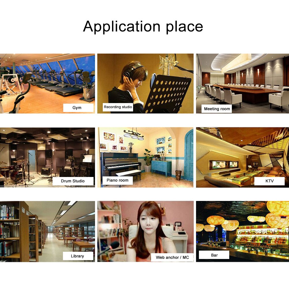 6Pc Geluid Absorberende Katoen Silencing Spons Piramide Geluidsabsorberende Spons Voor Ktv Opname Studio Muur Kast Bumpers